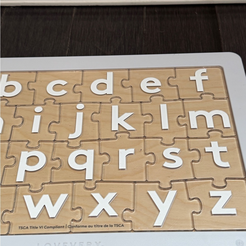 🎉HP🎊 NWOT Lovevery Letter Sounds Alphabet Puzzle - Acrylic Pieces Toddler Kids - Picture 4 of 9